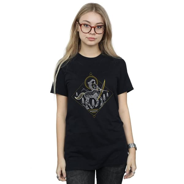 Harry Potter Womens/Ladies Centaur Line Art Cotton Boyfriend T-Shirt