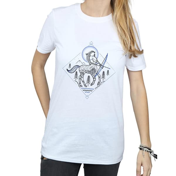 Harry Potter Womens/Ladies Centaur Line Art Cotton Boyfriend T-Shirt
