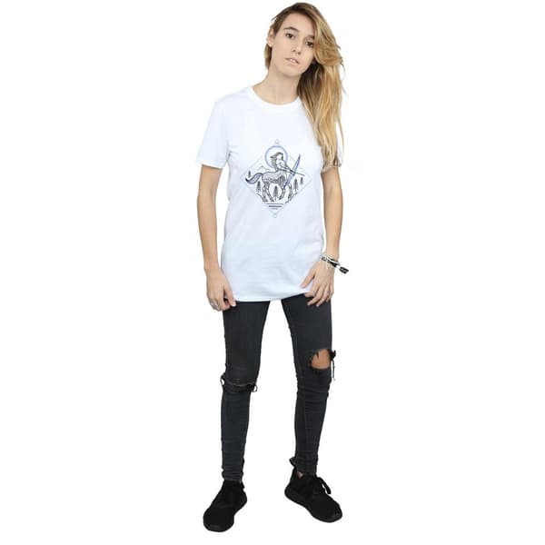 Harry Potter Womens/Ladies Centaur Line Art Cotton Boyfriend T-Shirt