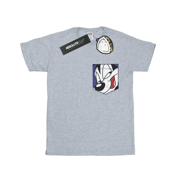 Looney Tunes Pojkar - Pepe Le Pew Face T-shirt med fuskficka