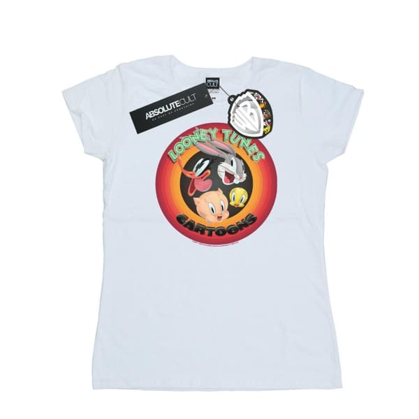 Looney Tunes Womens/Ladies Cartoons Circle Cotton T-Shirt