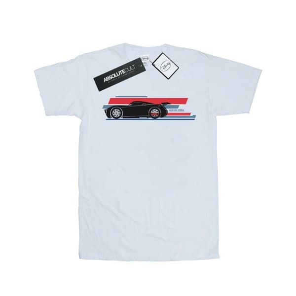 Disney Womens/Ladies Cars Jackson Storm Stripes Cotton Boyfriend T-Shirt