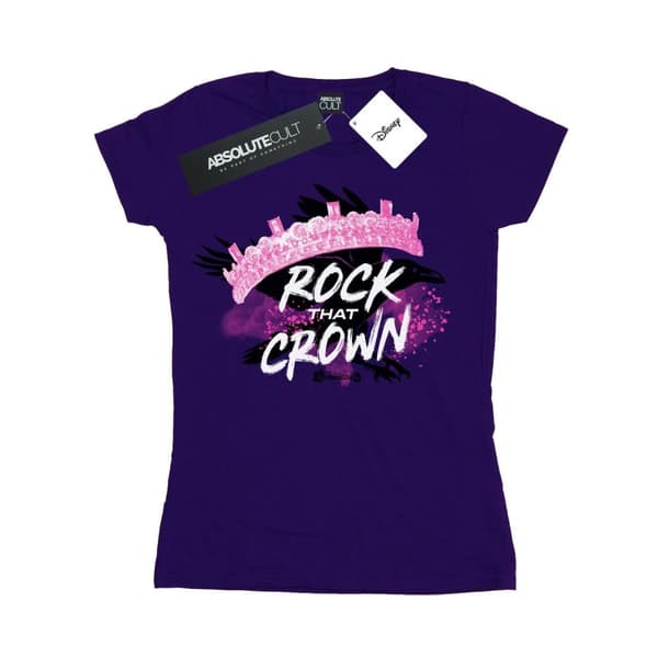 Disney Womens/Ladies The Descendants Rock That Crown Cotton T-Shirt
