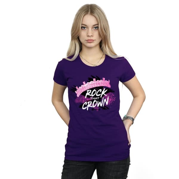 Disney Womens/Ladies The Descendants Rock That Crown Cotton T-Shirt