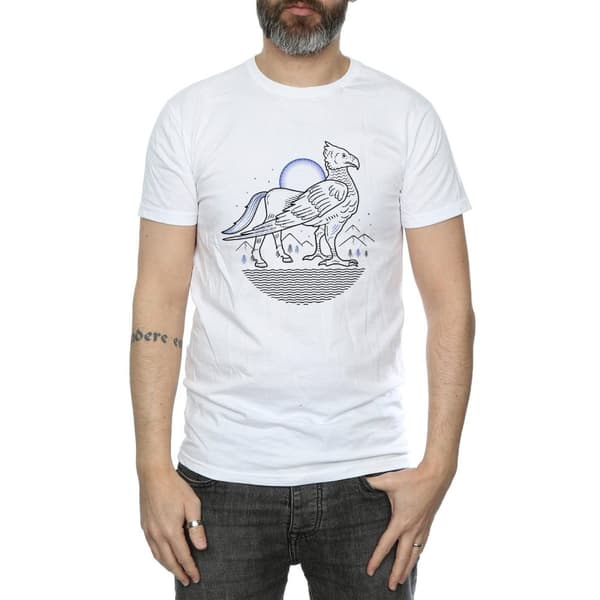 Harry Potter Mens Buckbeak Line Art T-Shirt