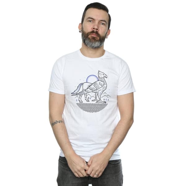 Harry Potter Mens Buckbeak Line Art T-Shirt