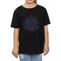 Miniatyrbilde 3 av 5: Harry Potter Girls Neon Deathly Hallows Cotton T-Shirt