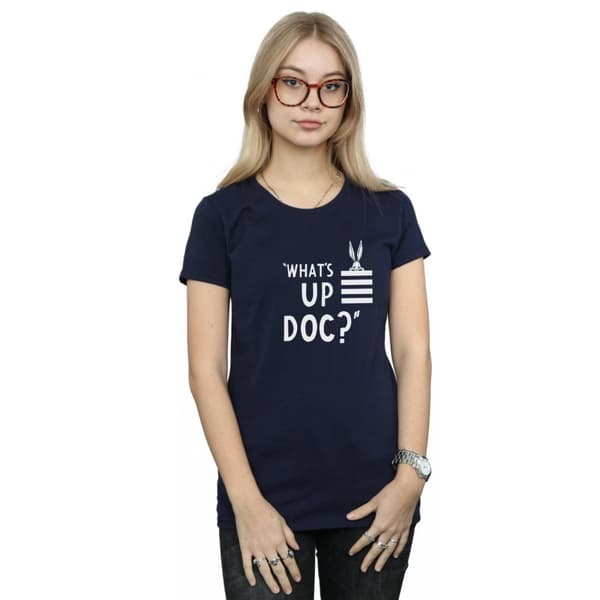 Looney Tunes Dam/Tjej Bugs Bunny What´s Up Doc Stripes T-shirt i bomull