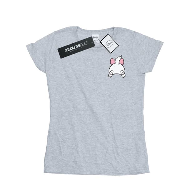 Disney Womens/Ladies Aristocats Marie Backside Breast Print Cotton T-Shirt