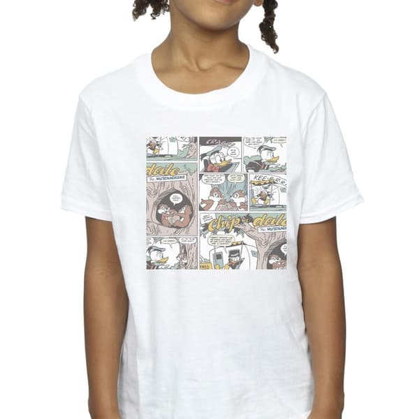 Disney T-shirt i bomull med Chip ´n Dale-teckningar för flickor