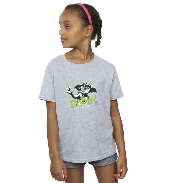 Harry Potter Girls Dobby A Free Elf Cotton T-Shirt