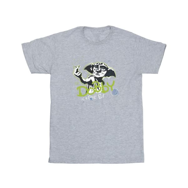 Harry Potter Girls Dobby A Free Elf Cotton T-Shirt