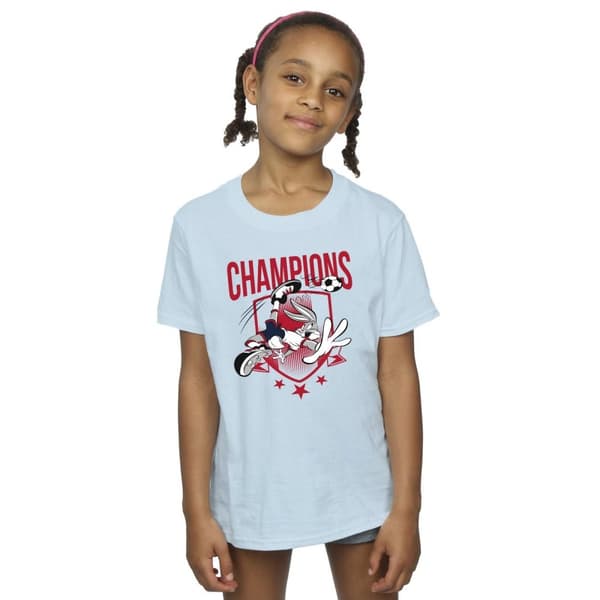 Looney Tunes Girls Bugs Bunny Champions Cotton T-Shirt