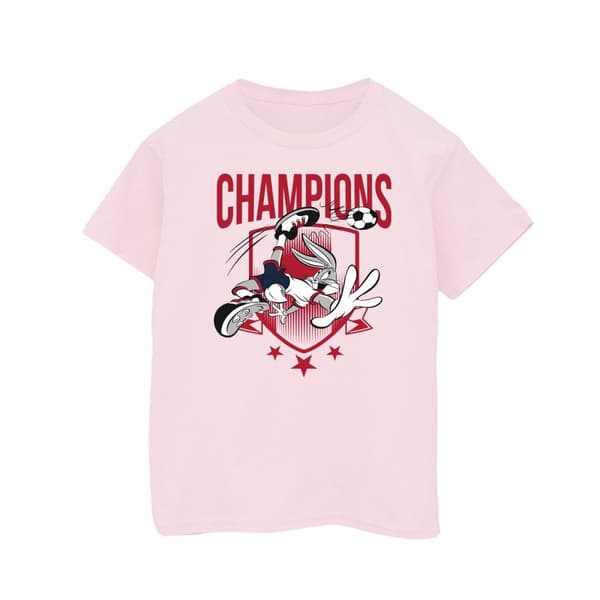 Looney Tunes Girls Bugs Bunny Champions Cotton T-Shirt