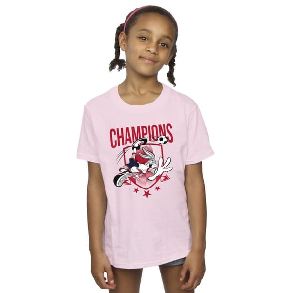 Looney Tunes Girls Bugs Bunny Champions Cotton T-Shirt