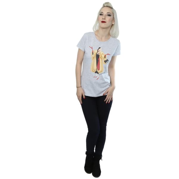 Disney Klassisk Cruella De Vil t-shirt i bomull för damer/kvinnor