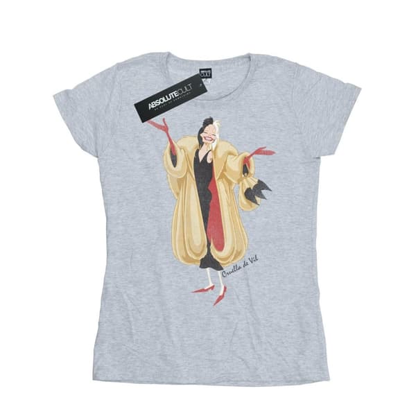 Disney Klassisk Cruella De Vil t-shirt i bomull för damer/kvinnor