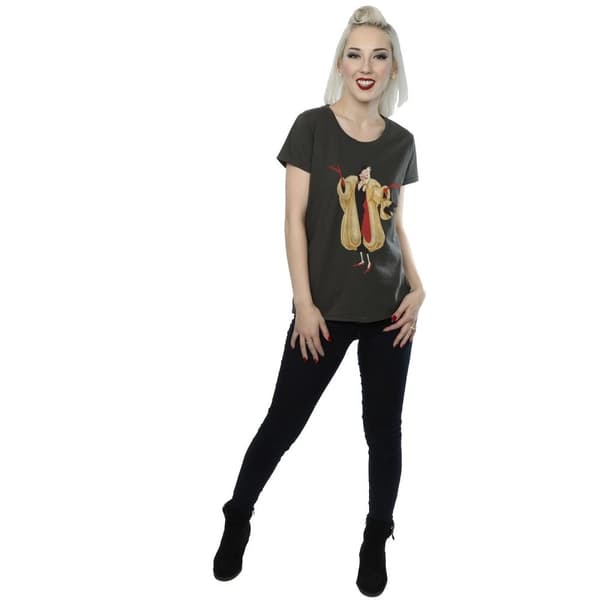 Disney Klassisk Cruella De Vil t-shirt i bomull för damer/kvinnor