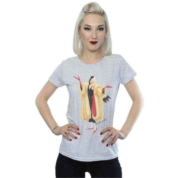 Disney Klassisk Cruella De Vil t-shirt i bomull för damer/kvinnor