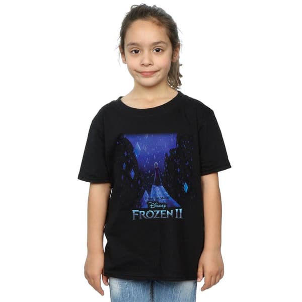 Disney Frozen 2 Elsa - T-shirt i bomull med diamantelement för flickor
