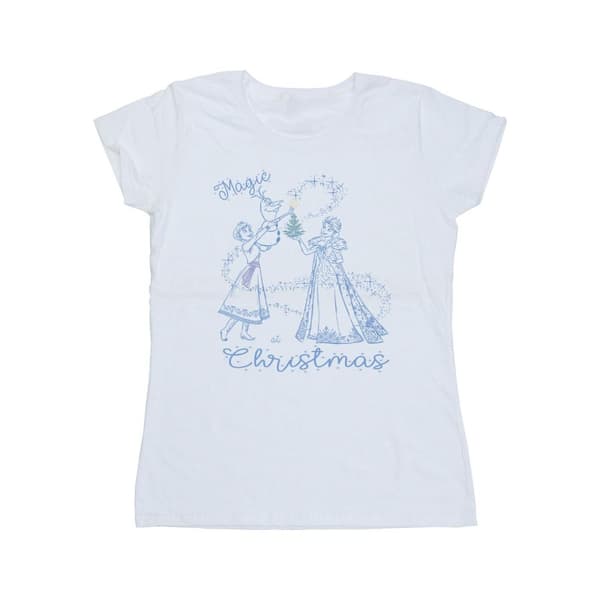 Disney Dam/Tjej Frozen Magic Christmas T-shirt i bomull