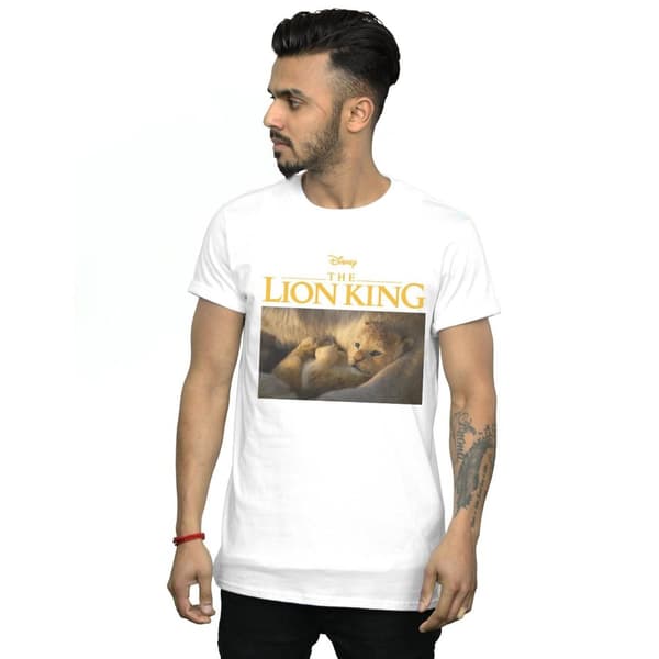 Disney Lejonkungen-film Baby Simba Photo T-shirt för herrar
