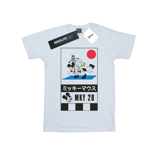 Disney Karate-t-shirt för pojkar - Musse och Långben