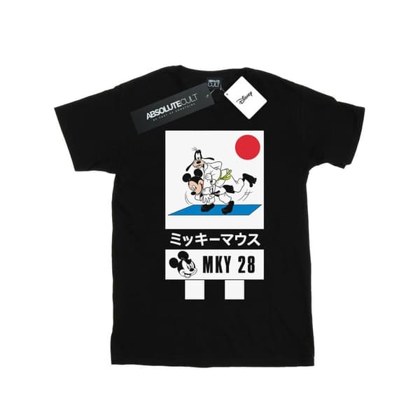 Disney Karate-t-shirt för pojkar - Musse och Långben