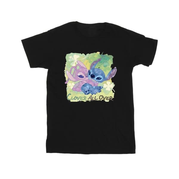 Disney Lilo And Stitch St Patrick´s Day Clover T-shirt i bomull för flickor