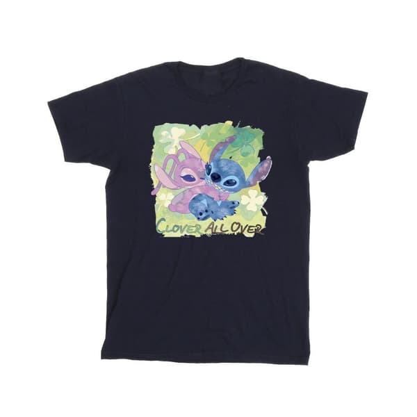 Disney Lilo And Stitch St Patrick´s Day Clover T-shirt i bomull för flickor