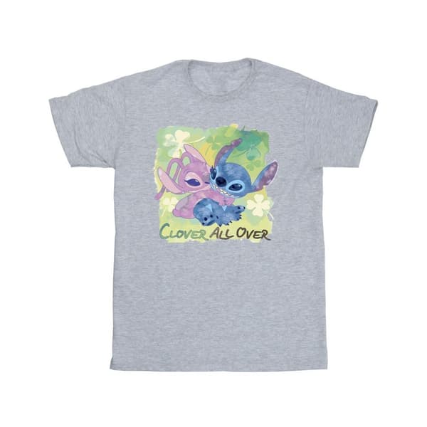 Disney Lilo And Stitch St Patrick´s Day Clover T-shirt i bomull för flickor