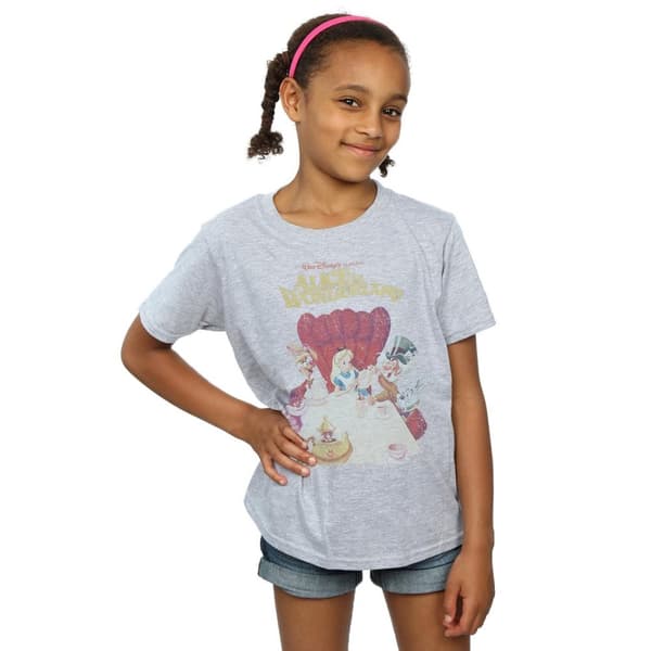 Disney T-shirt i bomull med retroaffisch från Alice i underlandet