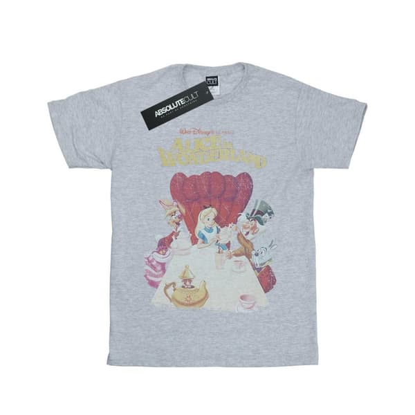 Disney T-shirt i bomull med retroaffisch från Alice i underlandet