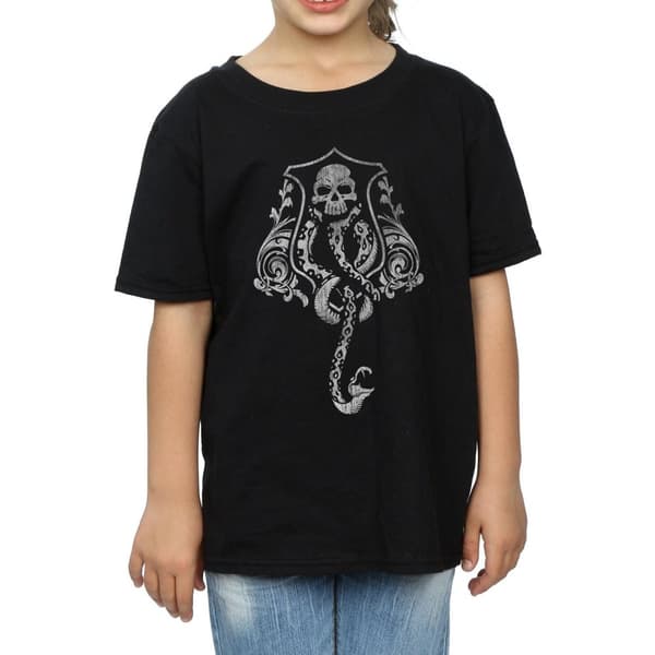 Harry Potter T-shirt i bomull för flickor - Dark Mark Crest
