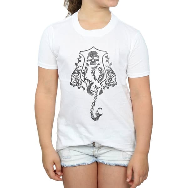 Harry Potter Girls Dark Mark Crest Cotton T-Shirt