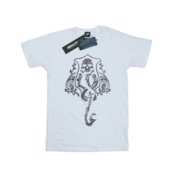 Harry Potter Girls Dark Mark Crest Cotton T-Shirt