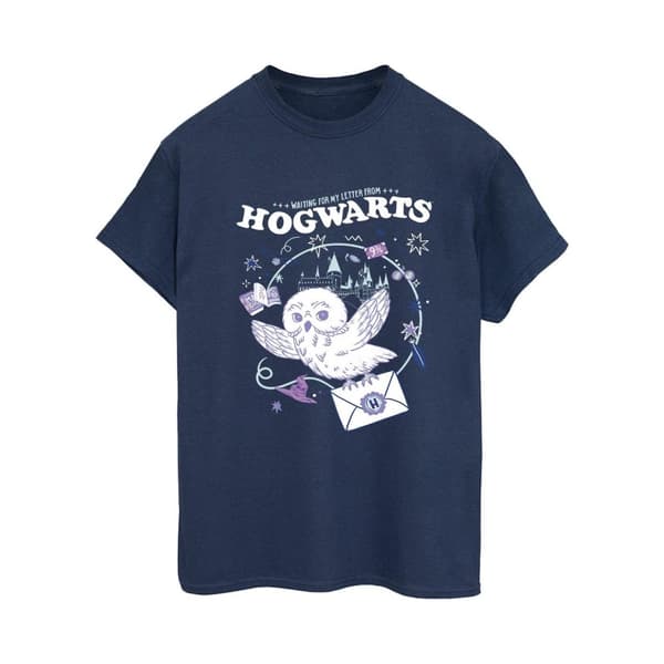 Harry Potter Womens/Ladies Owl Letter From Hogwarts Cotton Boyfriend T-Shirt