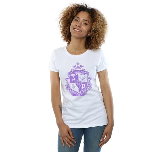Disney Womens/Ladies The Descendants Auradon Prep Crest Cotton T-Shirt