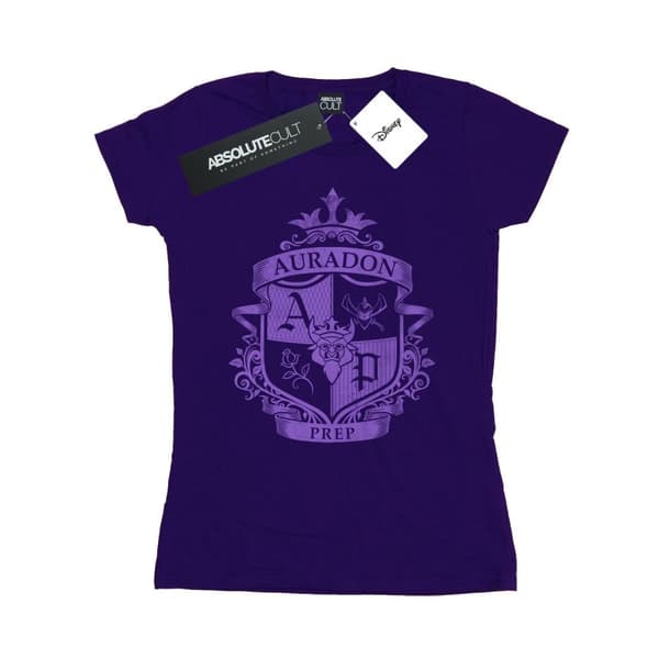 Disney Womens/Ladies The Descendants Auradon Prep Crest Cotton T-Shirt