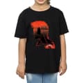 Miniatyrbild 3 av 5: Harry Potter T-shirt i bomull med stridssilhuett för flickor