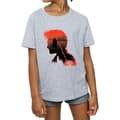 Miniatyrbild 3 av 5: Harry Potter T-shirt i bomull med stridssilhuett för flickor