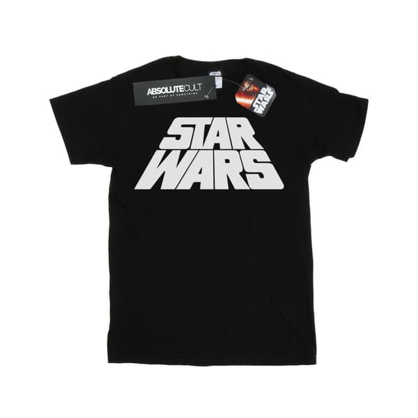 Star Wars Boys Retro Logo T-Shirt Black 9-11 Years