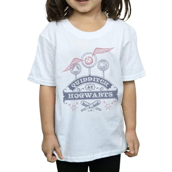 Harry Potter Girls Quidditch At Hogwarts Cotton T-Shirt