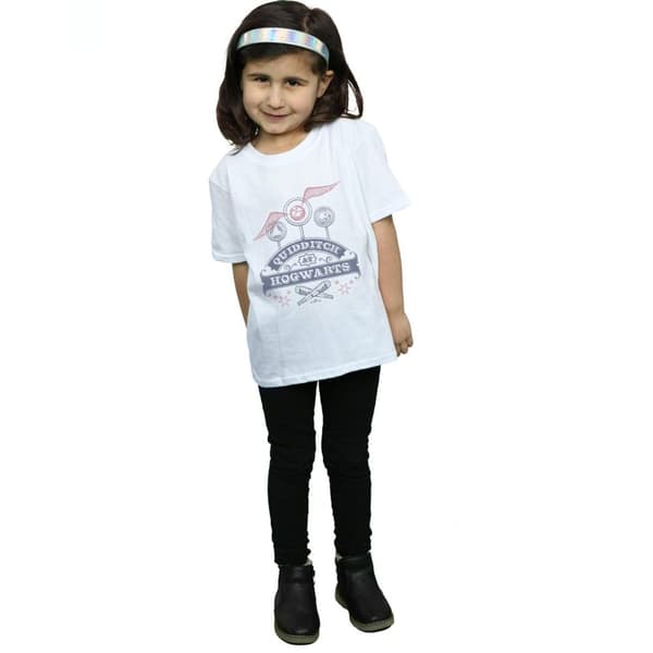 Harry Potter Girls Quidditch At Hogwarts Cotton T-Shirt