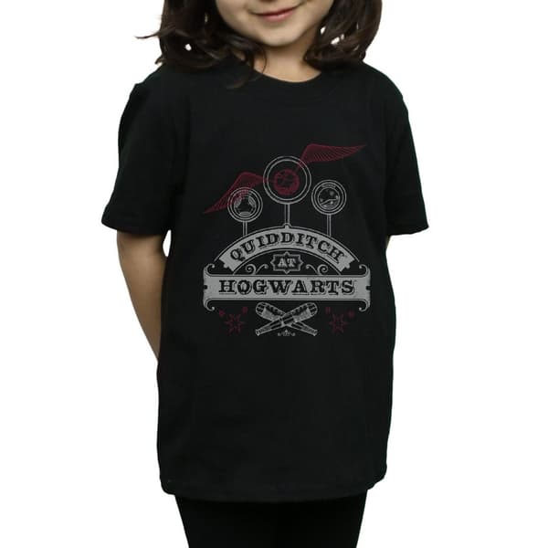 Harry Potter Girls Quidditch At Hogwarts Cotton T-Shirt
