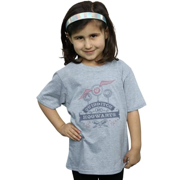 Harry Potter Girls Quidditch At Hogwarts Cotton T-Shirt