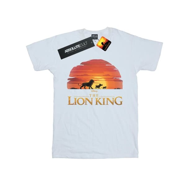 Disney T-shirt i bomull med solnedgångslogo från Lejonkungen-filmen