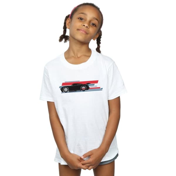 Disney Cars Jackson Storm Stripes T-shirt i bomull för flickor