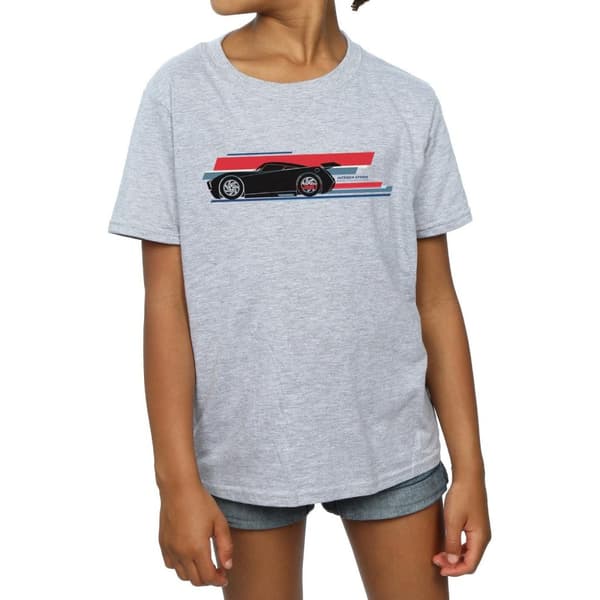 Disney Cars Jackson Storm Stripes T-shirt i bomull för flickor