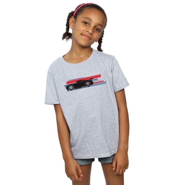 Disney Cars Jackson Storm Stripes T-shirt i bomull för flickor